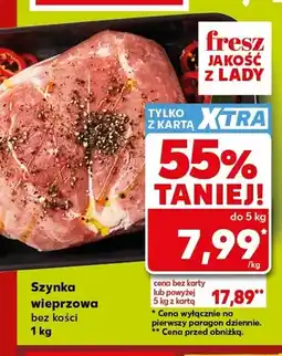 Kaufland Szynka wieprzowa bez kości oferta
