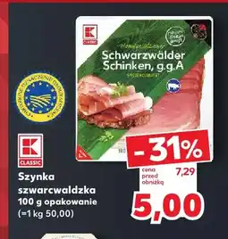 Kaufland Szynka szwarcwaldzka K-Classic oferta