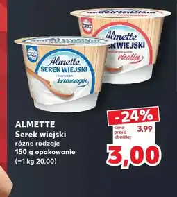Kaufland Serek wiejski z serem ricotta Almette oferta