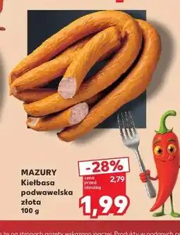 Kaufland Kiełbasa podwawelska złota Mazury oferta