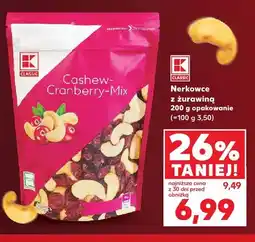 Kaufland Nerkowce z żurawiną K-Classic oferta