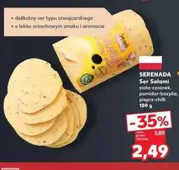 Kaufland Ser salami zioła-czosnek Serenada oferta