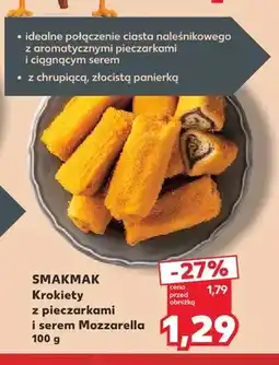Kaufland Krokiety z pieczarkami i serem mozzarella Smakmak oferta