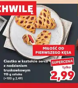 Kaufland Ciastko w kształcie serca z nadzieniem truskawkowym oferta