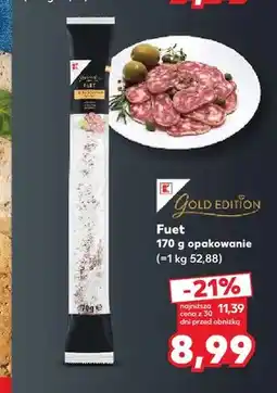 Kaufland Kiełbasa Fuet K-Gold Edition oferta