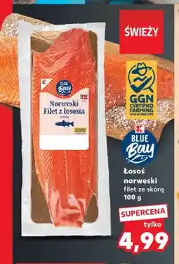 Kaufland Łosoś norweski filet ze skórą Blue Bay oferta