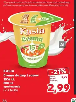 Kaufland Crema do zup i sosów Kasia 15% oferta