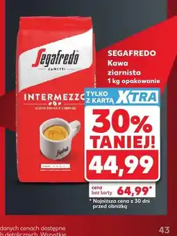 Kaufland Kawa ziarnista Segafredo Intermezzo oferta