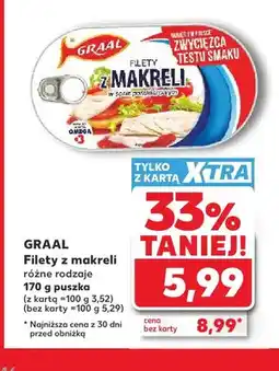 Kaufland Filety z makreli w sosie pomidorowym Graal oferta