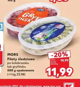 Kaufland Filety śledziowe po kołobrzesku MORS oferta