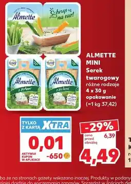 Kaufland Serek twarogowy Almette Mini 4-pak oferta