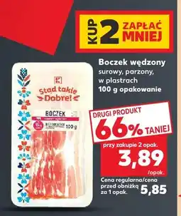 Kaufland Boczek wędzony surowy w plastrach Stąd takie Dobre! oferta