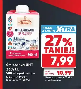 Kaufland Śmietanka UHT Stąd takie Dobre! 36% oferta