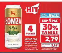 Kaufland Piwo Łomża Pils 4-pak oferta