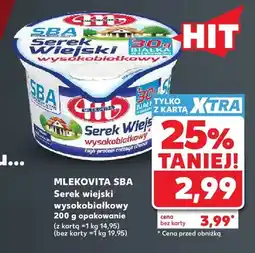 Kaufland Serek wiejski wysokobiałkowy Mlekovita SBA oferta