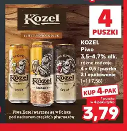 Kaufland Piwo Kozel Ležák 4-pak oferta