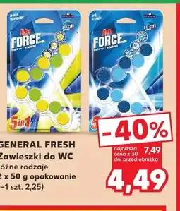 Kaufland Zawieszki do WC General Fresh 2-pak oferta