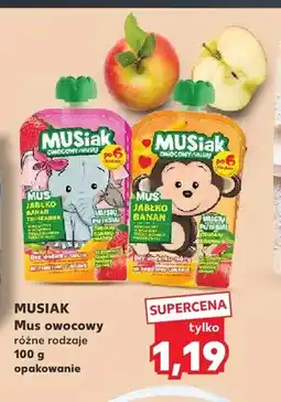 Kaufland Mus owocowy jabłko banan truskawka Musiak oferta
