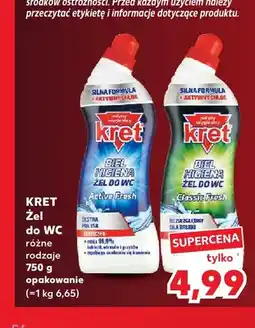 Kaufland Żel do WC Kret Biel Higiena Active Fresh oferta