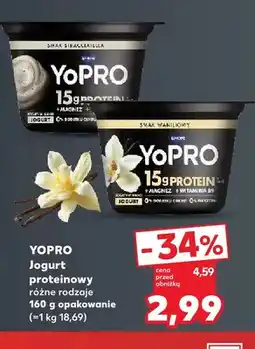 Kaufland Jogurt proteinowy stracciatella YoPRO oferta
