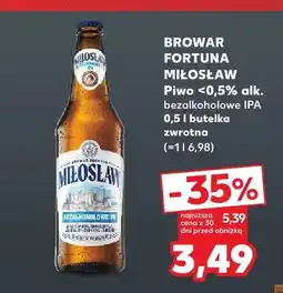 Kaufland Piwo bezalkoholowe Miłosław IPA oferta