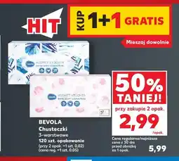 Kaufland Chusteczki 3-warstwowe Bevola oferta