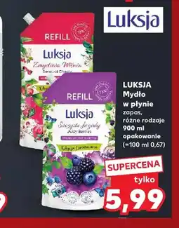 Kaufland Mydło w płynie zapas Luksja Zmysłowa Wiśnia oferta