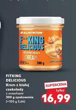 Kaufland Krem z białej czekolady z orzechami Fitking Delicious oferta