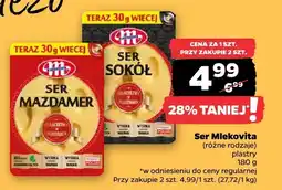 Netto Ser Sokół w plastrach Mlekovita oferta