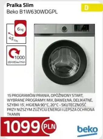 Kakto Pralka Slim Beko B1W630WDGPL oferta