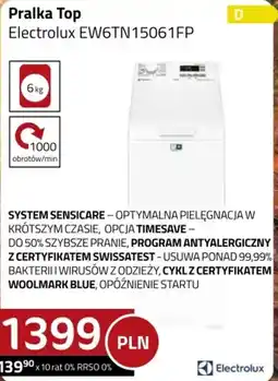 Kakto Pralka Top Electrolux oferta