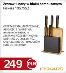 Kakto Zestaw 5 noży w bloku bambusowym Fiskars oferta