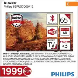 Kakto Telewizor Philips 65PUS7000/12 oferta