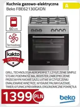 Kakto Kuchnia gazowo-elektryczna Beko FBE62130GXDN oferta