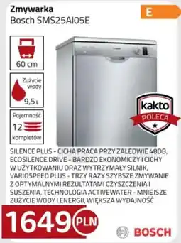 Kakto Zmywarka Bosch SMS25AI05E oferta