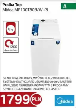Kakto Pralka Top Midea MF100T80B/W-PL oferta