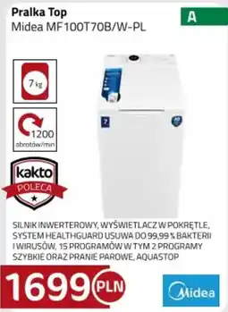 Kakto Pralka Top Midea MF100T70B/W-PL oferta
