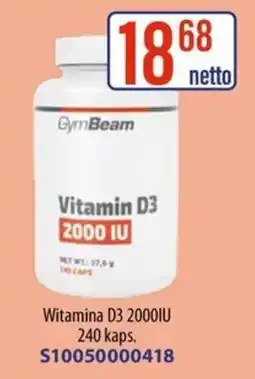 AT GymBeam Vitamin D3 2000 IU oferta
