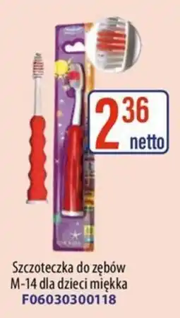 AT Szczoteczka do zębów M-14 dla dzieci miękka oferta