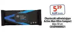 AT Chusteczki odświeżające Active Men Ultra Compact oferta