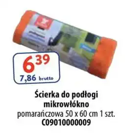 AT Ścierka do podłogi mikrowłókno pomarańczowa oferta