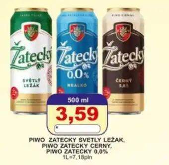 Piwo Zatecky Svetly Lezak, Piwo Zatecky Cerny, Piwo Zatecky 0,0%