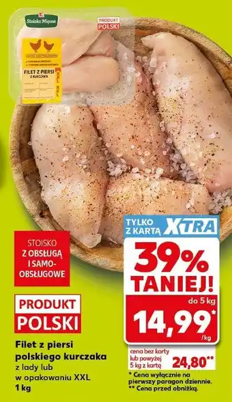 Filet z piersi polskiego kurczaka z lady lub w opakowaniu XXL