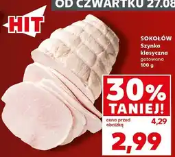 Kaufland Sokołów Szynka klasyczna gotowana oferta