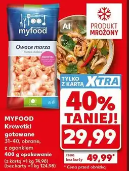 Kaufland Myfood Krewetki gotowane oferta