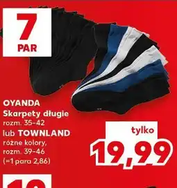 Kaufland OYANDA Skarpety długie lub TOWNLAND oferta