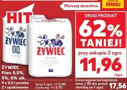 Kaufland Żywiec Piwo 5,5%, 5%, 0% alk oferta