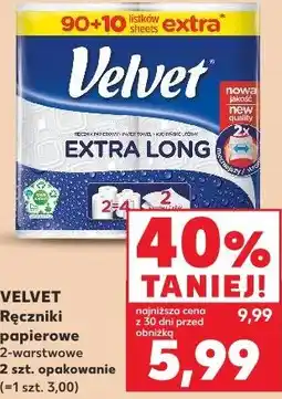 Kaufland Velvet Ręczniki papierowe oferta