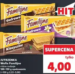 Kaufland JUTRZENKA Wafle Familijne różne rodzaje oferta