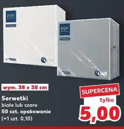 Kaufland Paw Serwetki białe lub szare oferta